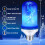 YesLED Flame Light Bulbs, 4 Modes, E26 Base, for Holiday/Patio/Indoor Decor – Compatible with E26 sockets (Blue, 4 Pack) 4