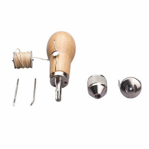 Professional Leather Stitching Tools Kit with Needles and Waxed Thread 2
