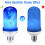YesLED Flame Light Bulbs, 4 Modes, E26 Base, for Holiday/Patio/Indoor Decor – Compatible with E26 sockets (Blue, 4 Pack) 6