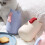 Insulated Soup Cup 450ml Blue with Foldable Spoon 3