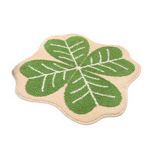 Tapis de bain fleuri en peluche – Absorbant, non pelucheux, lavable en machine pour la salle de bain, la cuisine et la chambre – Compatible avec