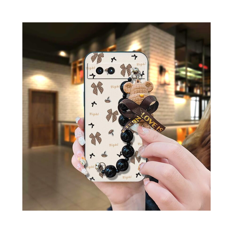 Google Pixel 8A Silicone Case With Cartoon Bear Design And 9422877550975