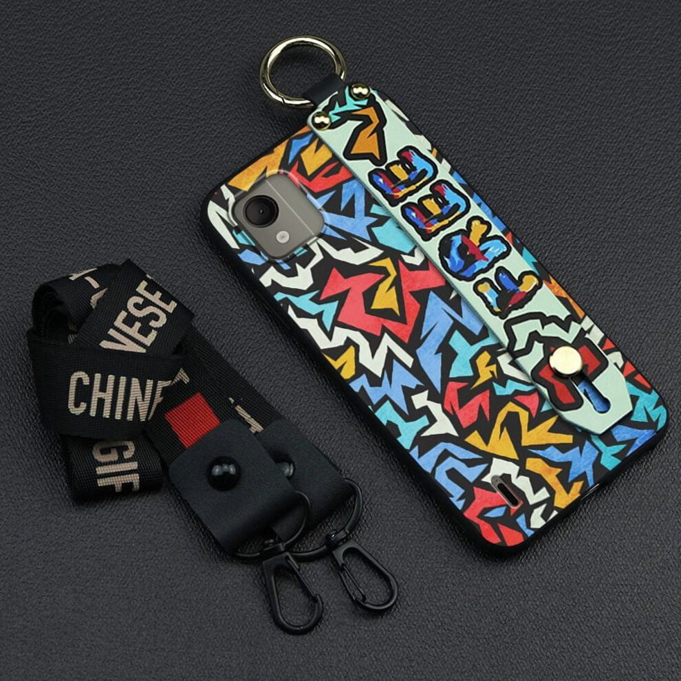 Nokia C110 4G Phone Case With Wristband, Dirt-Resistant, Shockproof, Waterproof Ring & Lanyard Â Compatible With Nokia C110 4G 9065194427638