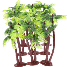 Green Coconut Tree Props for Micro Landscapes and Aquariums 24Pcs