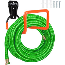 Garden Hose Holder Wall Mount Heavy Duty Garden Hose Hanger Free Standing Metal Hose Rack for Outside Yard and Garage