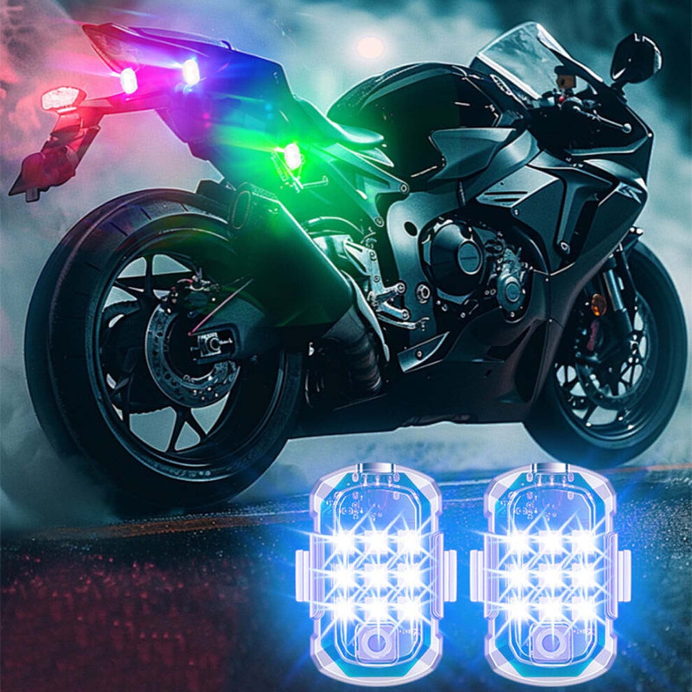 Upgraded Wireless Led Strobe S With Remote, Rechargeable, Compatible With Car/Motorcycle/Bike/Drone/Aircraft Â 4Pc Light 9448483056113