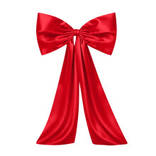 Big Bow Decorations 16x43in Giant Satin Ribbon Bows for Birthday Party Backdrop Wall Room Christmas Decoration Accessory