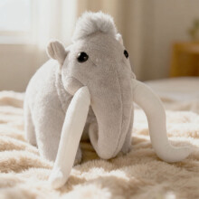 Woolly Mammoth Plush Toy – Soft, Realistic Prehistoric Stuffed Animal, Educational Kids Toy, Cuddly Bedtime Buddy, Birthday Gift (Compatible with