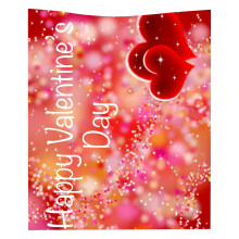 Couverture en flanelle imprimée numériquement 130 150 cm, couverture rafraîchissante pour canapé idéale pour la Saint-Valentin, cadeau pour
