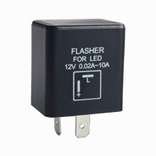 12V0.02A-10A2-stifts CF-12 Automatiskt elektroniskt LED-blinkrelä Fix för blinkersljus Snabb hyperblinkning