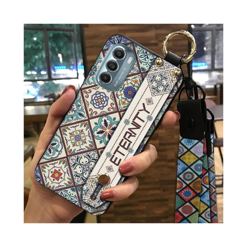 Moto G Stylus 5G 2022 Phone Case With Wrist Strap, Waterproof, Shockproof, Silicone, Chinese Style, Kickstand 9065194428581