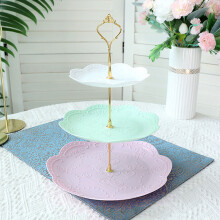 3-Tier Cupcake Stand, Plastic Dessert Tower for Parties, Weddings & Events