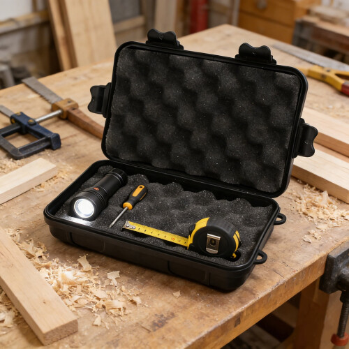 Tool Organizer Plastic Box with Cushioned Interior 1
