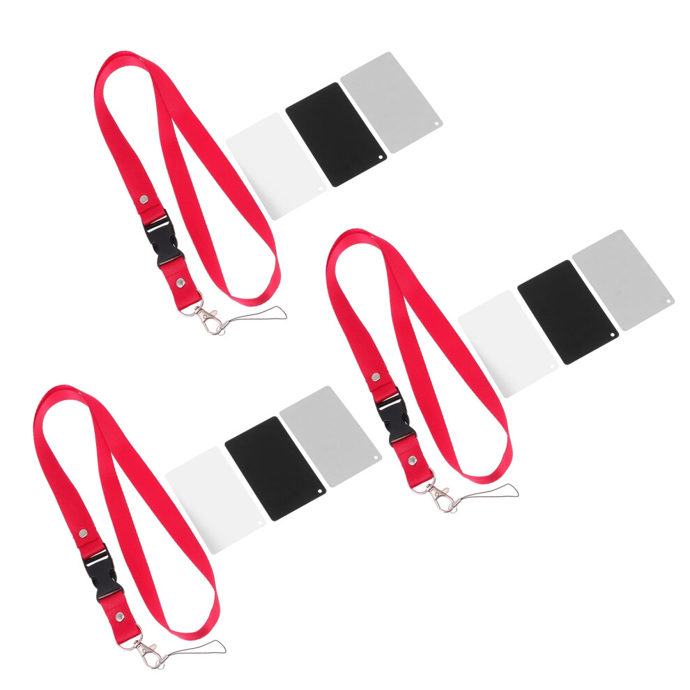 9 Pieces For Dslr Balance Card Photography Bulk Camera Strap White/Black 9180435396174