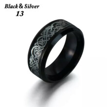 Men's Dragon Wedding Band Stainless Steel Size 6-13