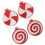 Christmas Tree Pendant Decorations White Plastic 4Pcs 1