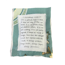 Prayer Quilt with Cross Inside – Handmade, Colorful, Symbolic Poem Quilt, Gift for Yourself, Friend or Family