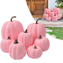 ks plastových tekvíc na jesennú dekoráciu, Deň vďakyvzdania, Halloween, svadbu a párty – umelé tekvice pre domácich majstrov,
