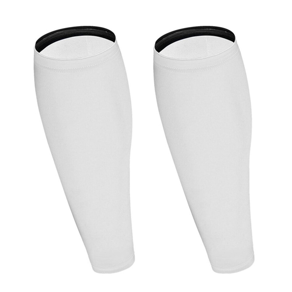 A Pair Sport Compression Calf Sleeves Footless Compression Socks Running Cycling