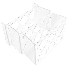 1 paquete de soporte desmontable para huevos, caja de almacenamiento de huevos de acrílico transparente para refrigerador, ideal para el hogar y la
