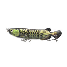 Lifelike Slow Sinking Fishing Lure Realistic Trout Shad Tackle, Slow Sinking Glide Bait with Tail Movement for Freshwater Saltwater Fishing, 1PC