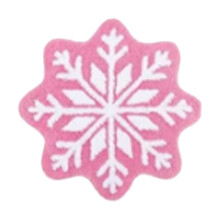 Tapis de bain flocons de neige d'hiver antidérapant et lavable, 60 cm