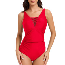 Costum de baie dintr-o singură piesă pentru femei, croială slim, culoare uni