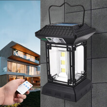 Solar LED Street Light with Remote, Waterproof Motion Sensor, 3 Modes – Compatible with Outdoor Areas