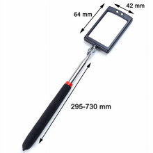 360 Inspection Mirror LED Light Telescoping Mirrors Extend Mechanic Tools Inspection Mirror Telescopic Handle Repairing Tools