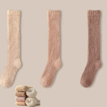 3 Pairs Womens Fuzzy Socks Thicken Coral Velvet Winter Warm Slipper Floor Socks Cozy Soft Socks Fluffy Cute Christmas Stocking