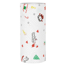 Christmas Paper Towels, 1 Roll – Highly Absorbent, Disposable Holiday Kitchen Towels, Compatible with Standard Dispensers
