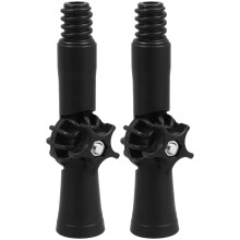 BESTONZON 2Pcs Extension Pole Adapter with Adjustable Universal Joint Black ABS for Hard to Reach Areas