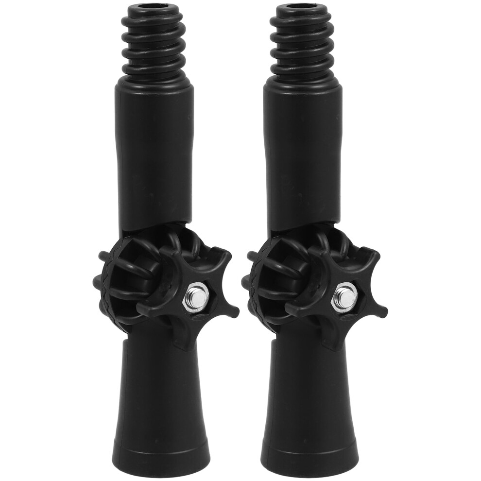 Bestonzon 2Pcs Extension Pole Adapter With Adjustable Universal Joint Black Abs For Hard To Reach Areas 9399596246826