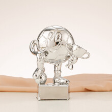 Golden Ball Soccer Trophy Resin Anniversary Award
