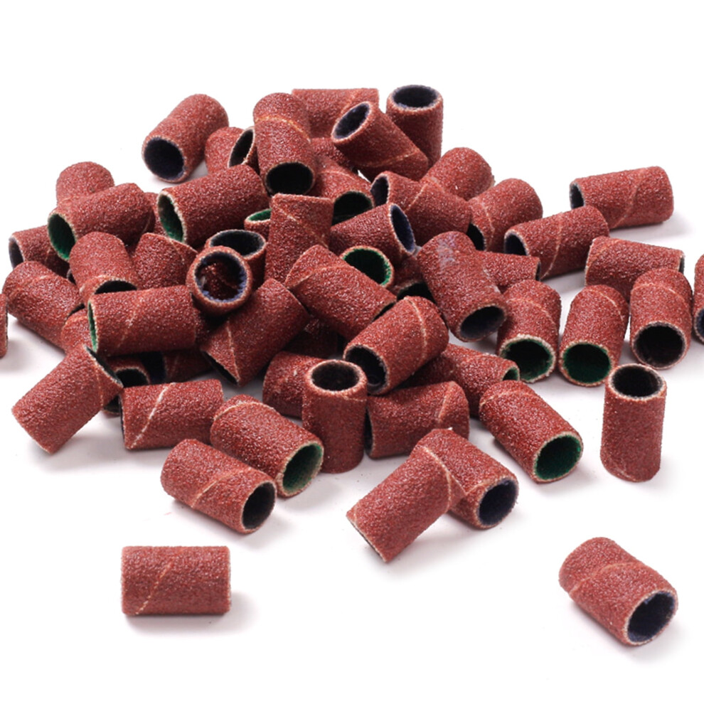 80/120/150/180/240Grit Nail Machine Nail Drill Bits Sanding Bands Set for Nail Drill File Acrylic Nails Gel Removing