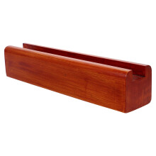 Brown Wood Mirror Holder Stand for Full Length Mirrors with AntiSlip Support and Sturdy Build 6.3H