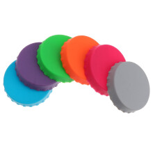 6Pcs Assorted Color Silicone Bottle Lids for Soda and Beverage Cans
