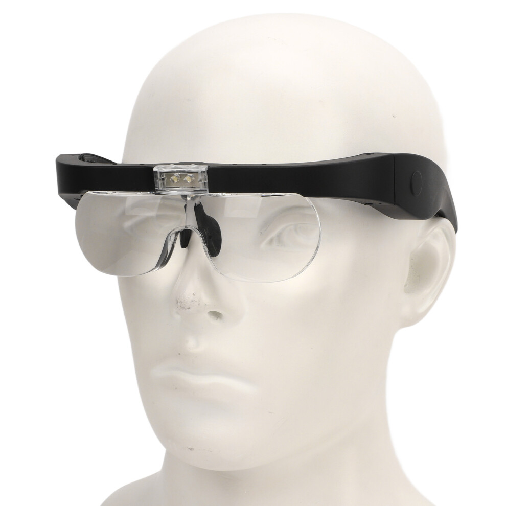 Adjustable Led Headband Magnifier With 4 Interchangeable Lenses, 300Mah White/Light 8331387602108
