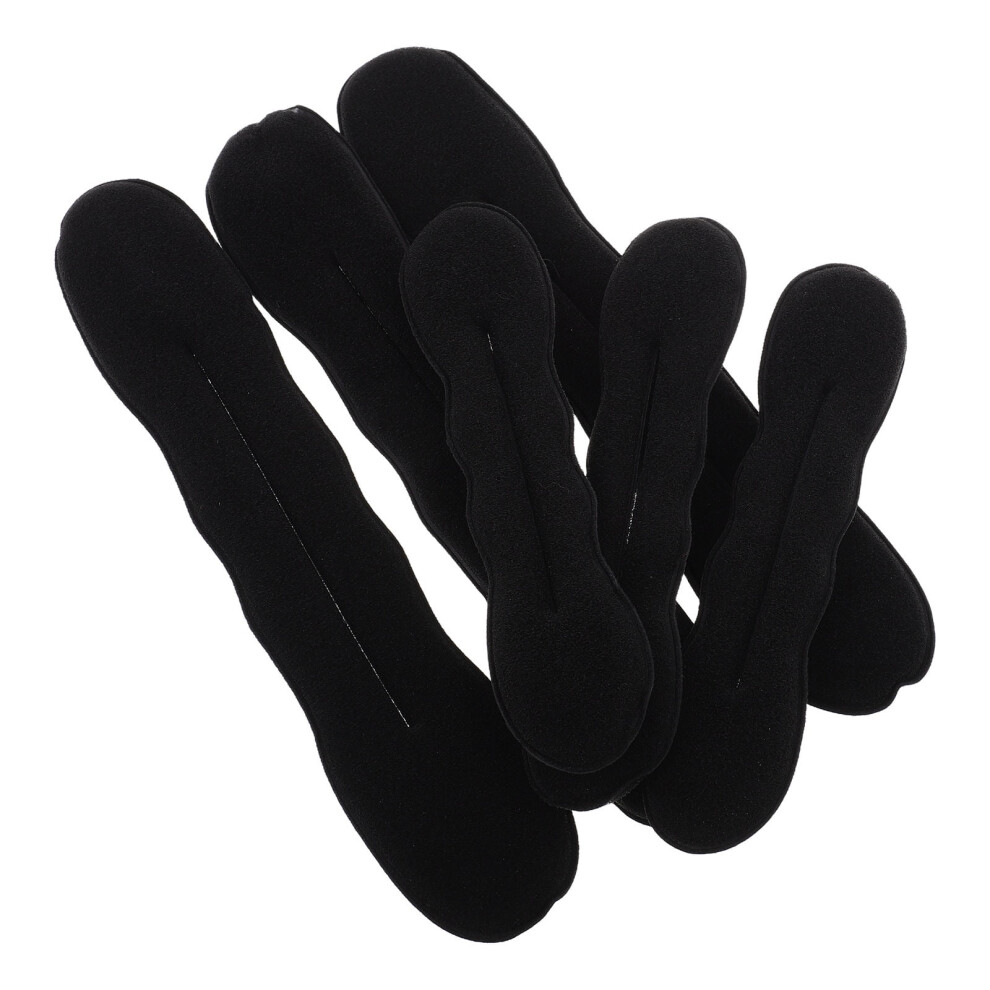6Pcs Hair Accessories Bun Maker Hair Bun Maker Fabric Black for Parties