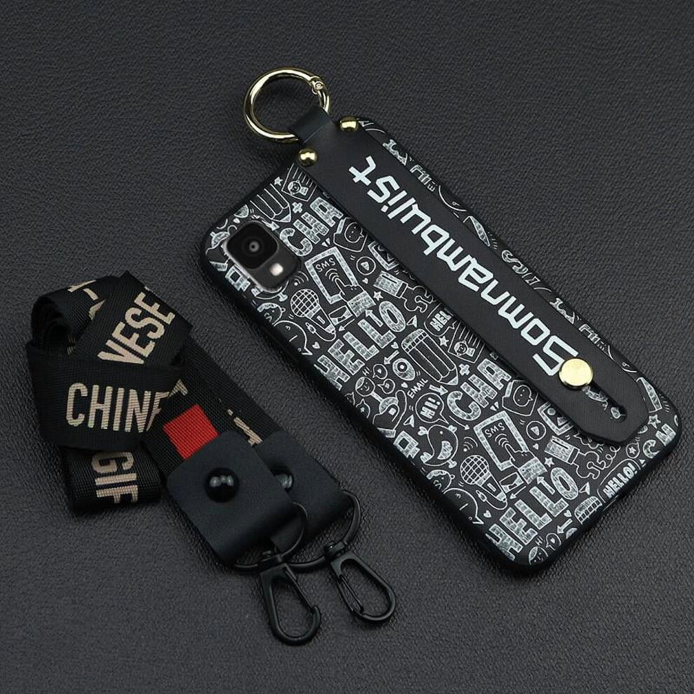 Phone Case Compatible With Tcl 30Z/30Le/T602dl Â Shockproof, Dirt-Resistant, Kickstand, Wristband, Graffiti Design, Waterproof Ring 9422877008254