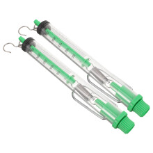 2Pcs Yellow Mechanical Spring Scale for Force Testing with Stainless Steel Hook