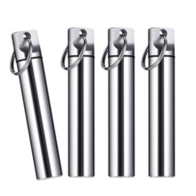 Metalen tandenstokerhouder, compact en stevig blikje, 1 stuk