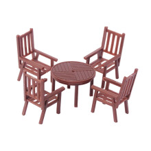 Mini Desk and Chair Set Model Train Mini Dining Table DIY Projects Furniture 1 to 75