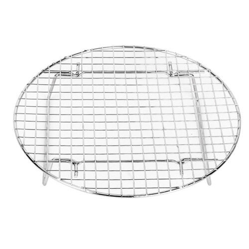 Adjustable Height and Versatile Food Rack Foldable Baking Mesh Stainless Steel Material Suitable for Various Cookware