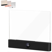 Flat Book Light, Rechargeable LED Reading Light with 3 Color Modes, Eye-Caring HD Lens, Dimmable Panel & Timer – Compatible with Bed Clip
