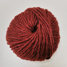Wine Red Crochet Yarn 50g Roll 30% Wool 70% Acrylic