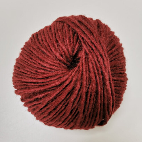 Wine Red Crochet Yarn 50g Roll 30% Wool 70% Acrylic