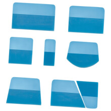 8 Pieces PPF Squeegees for Vinyl Window Tint Tools TPU Squeegees for Car Wrap Installations Wallpaper Household Cleaning Blue