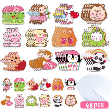 Valentine's Day Cards for Kids 48-Pack with Tattoo Stickers