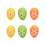Easter Eggs Assorted Colors 6 Pcs 1